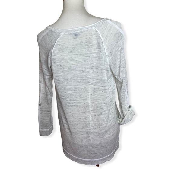 Parkhurst Spring / Summer Linen Blend V- Neck Pullover Sweater - Picture 4 of 7